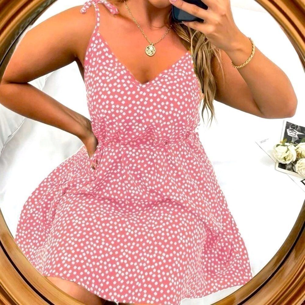 Women’s Plus Cami Flower Design Dress